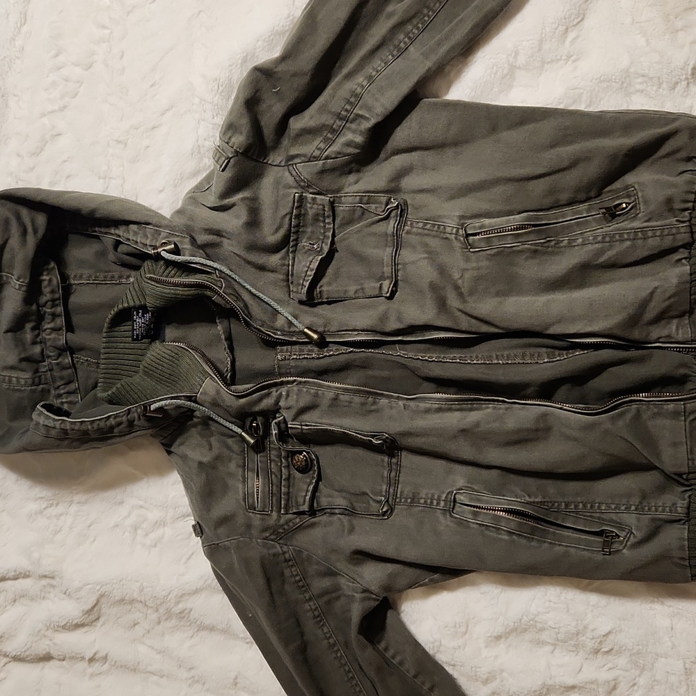 Green bomber jacket